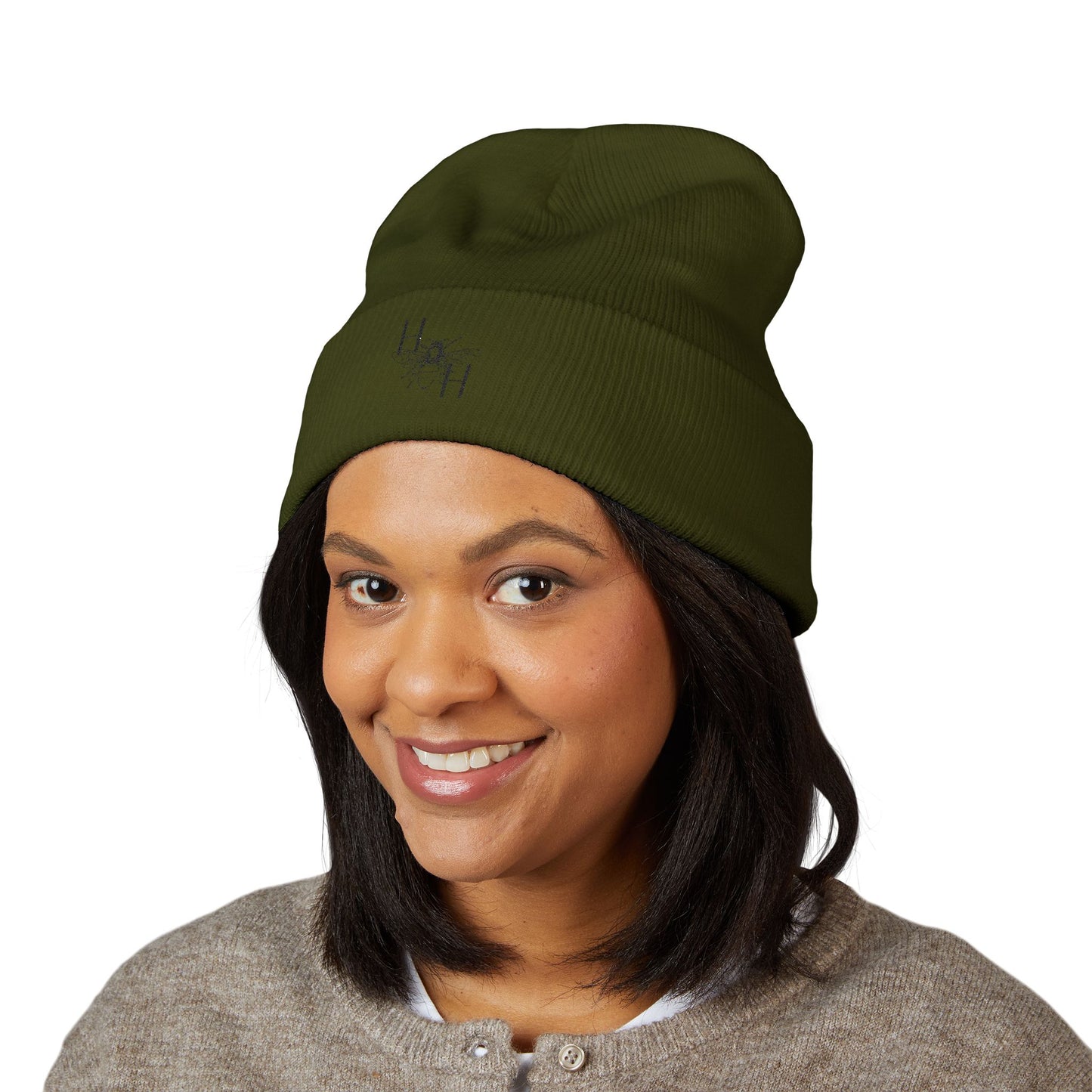 Classic Cuffed Beanie with Elegant Embroidery Logo