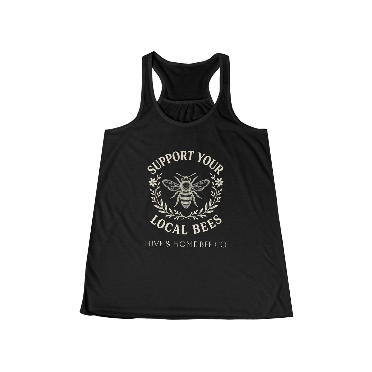 Support Your Local Bees Flowy Tank Top | Eco-Friendly Women's Apparel