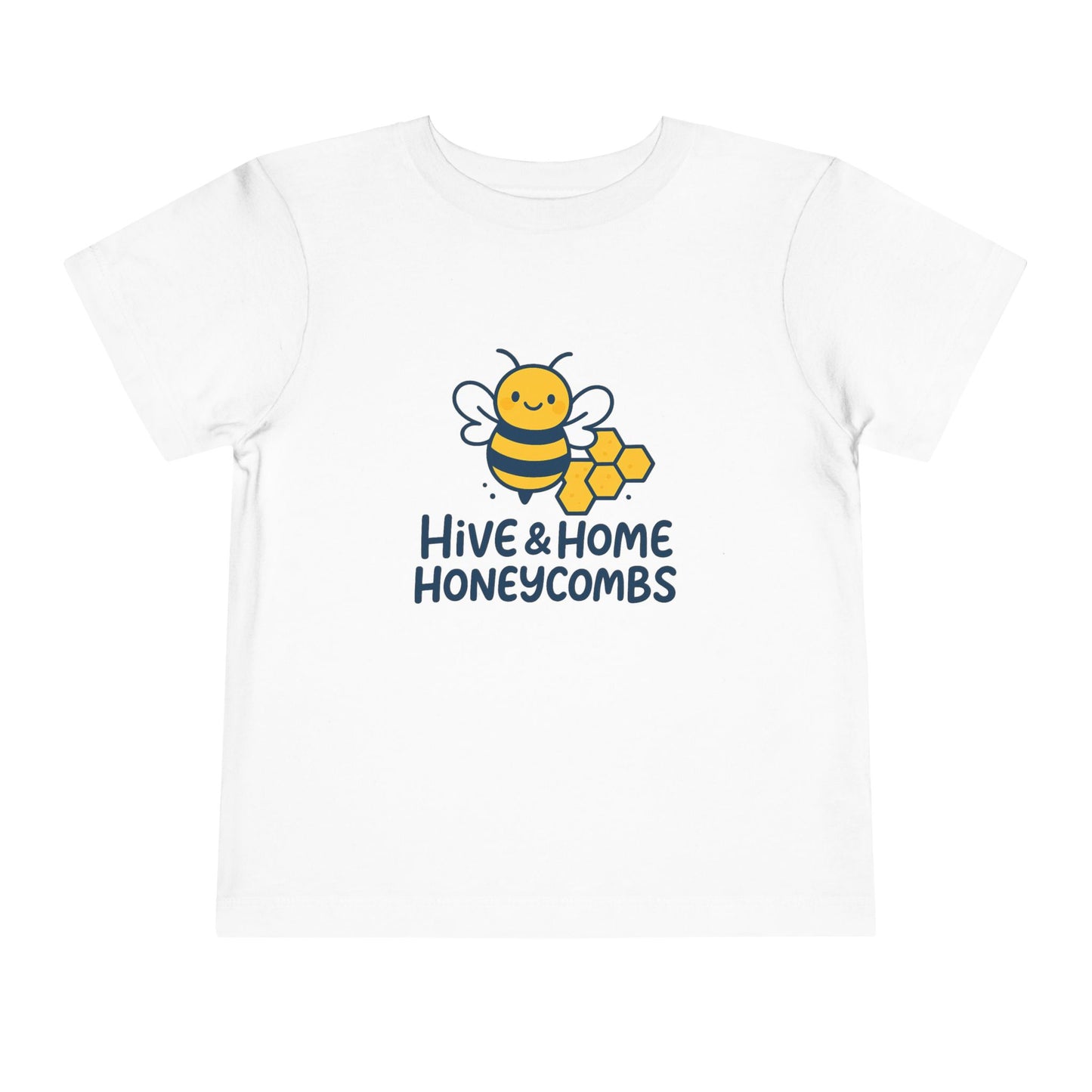 Bee-Themed Toddler Tee, Cute Toddler T-Shirt, Hive and Home Short Sleeve Shirt, Kids Summer Top, Birthday Gift for Little Ones