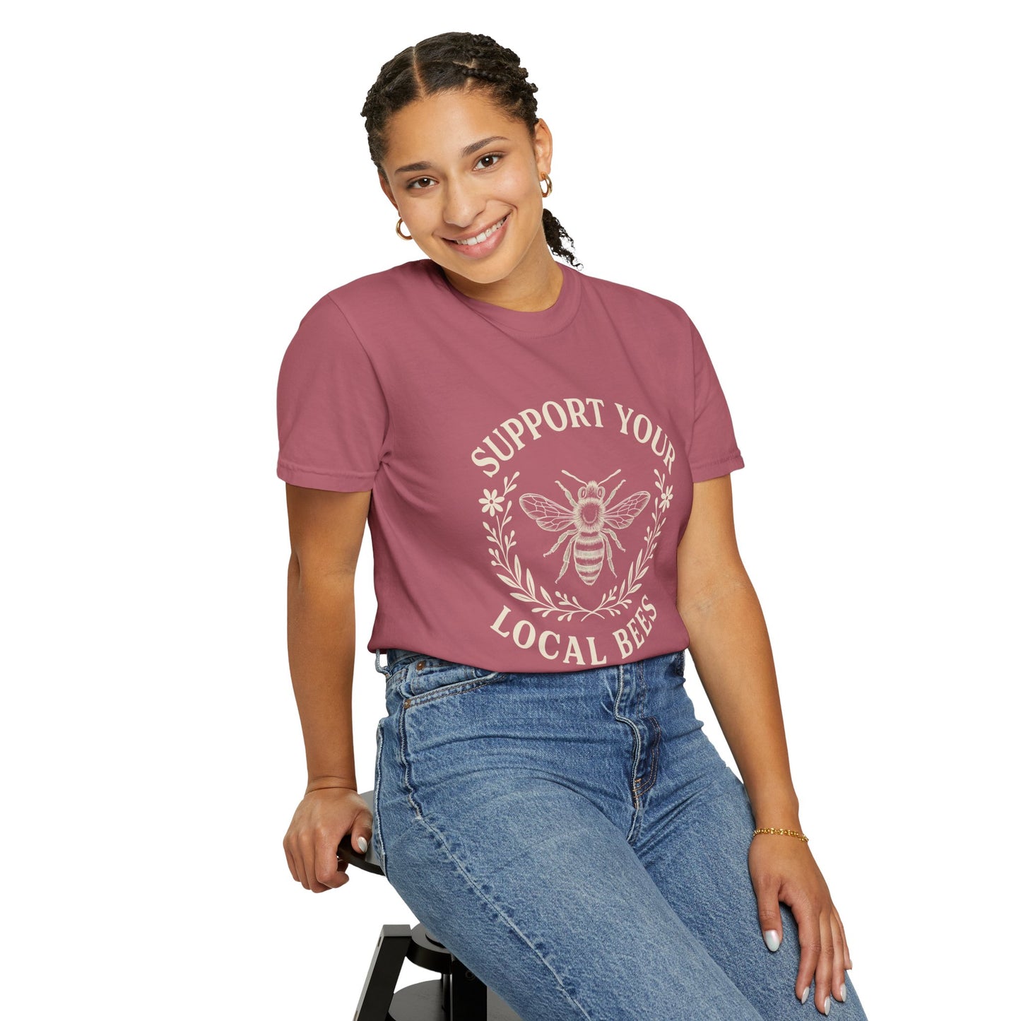 Bee Lover T-shirt - Support Local Apiaries and Farmers