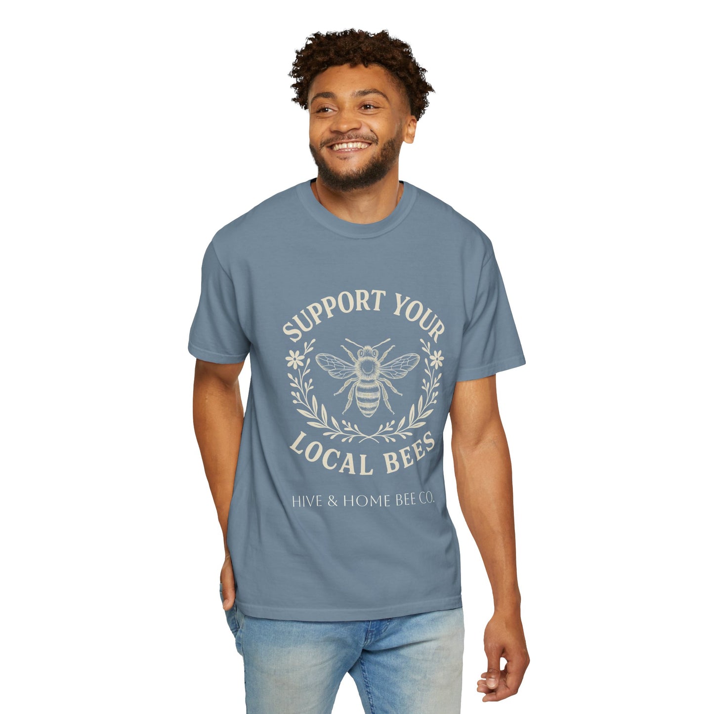 Bee Lover T-shirt - Support Local Apiaries and Farmers