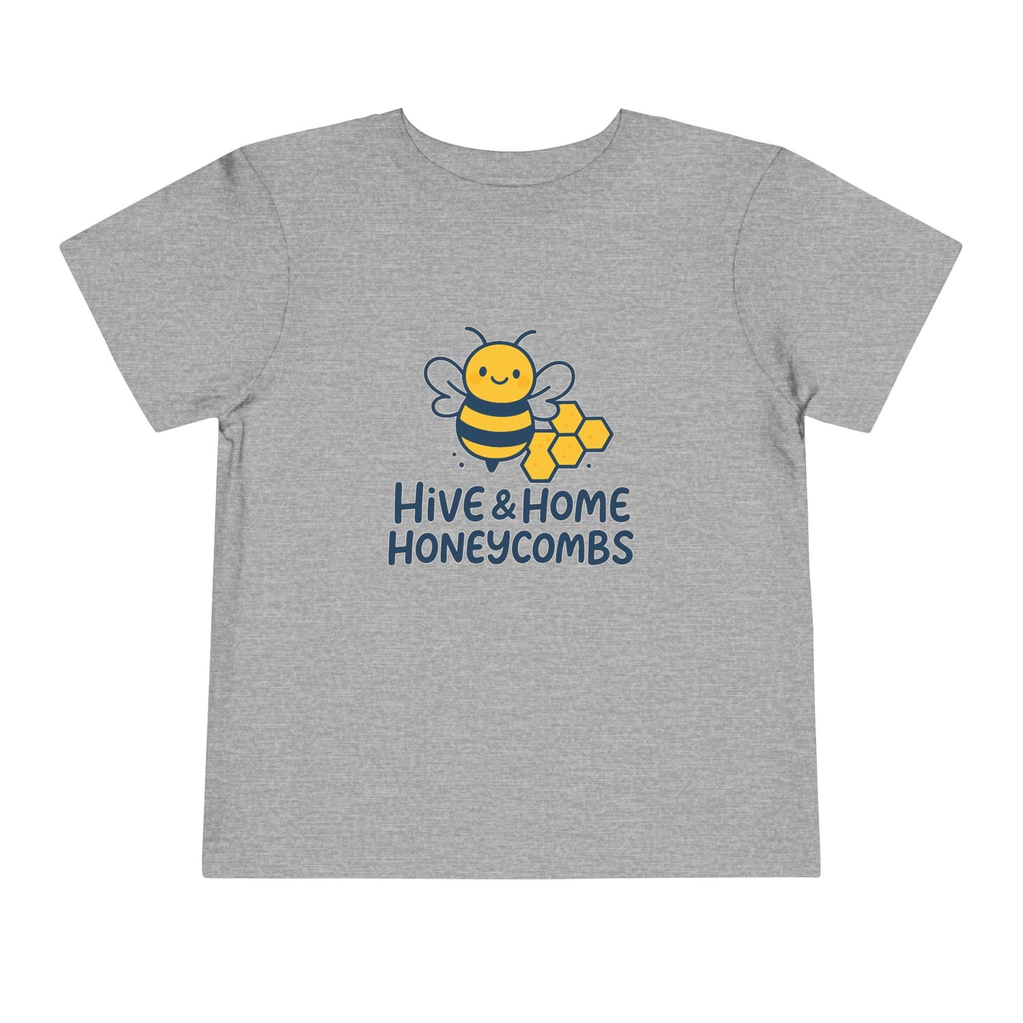 Bee-Themed Toddler Tee, Cute Toddler T-Shirt, Hive and Home Short Sleeve Shirt, Kids Summer Top, Birthday Gift for Little Ones