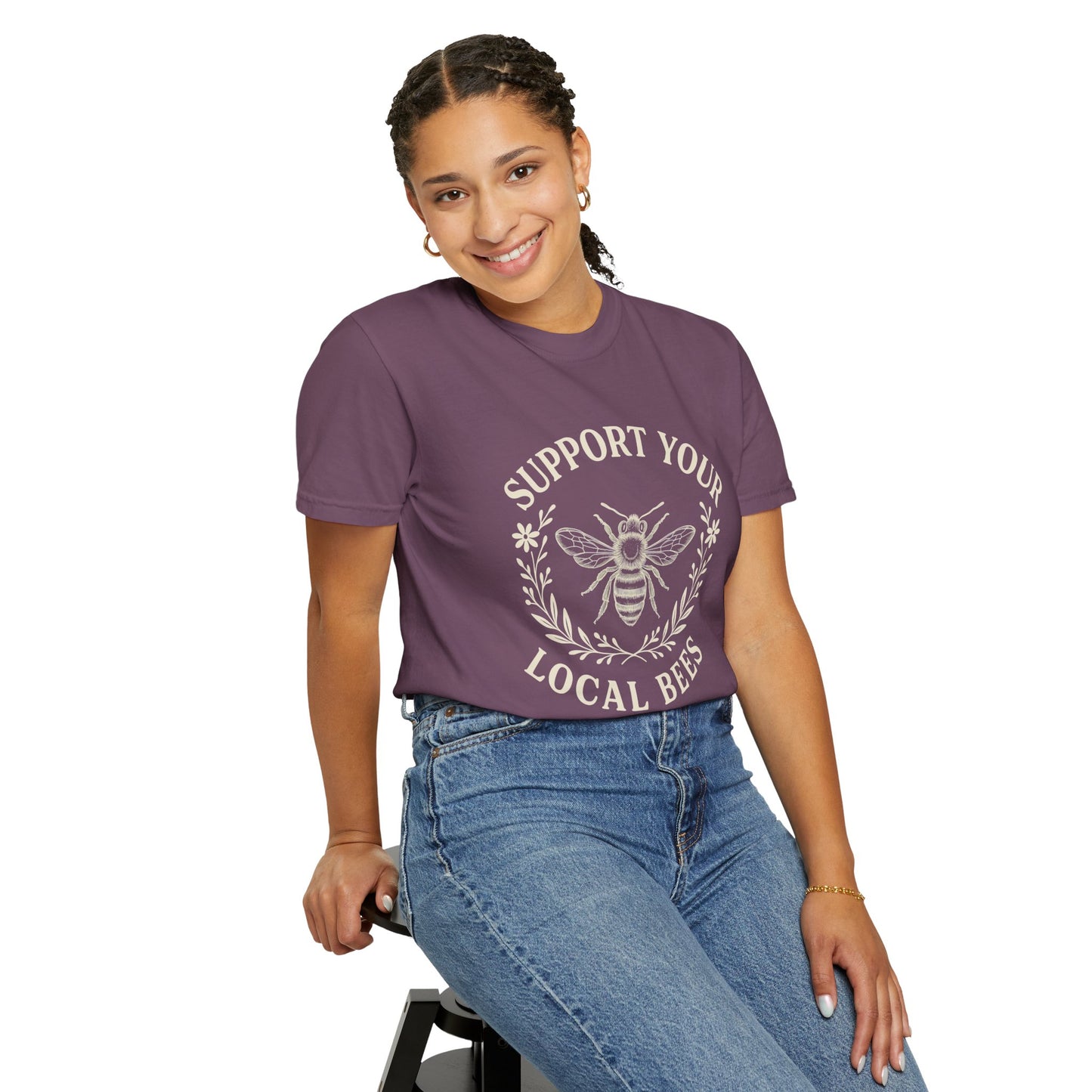 Bee Lover T-shirt - Support Local Apiaries and Farmers