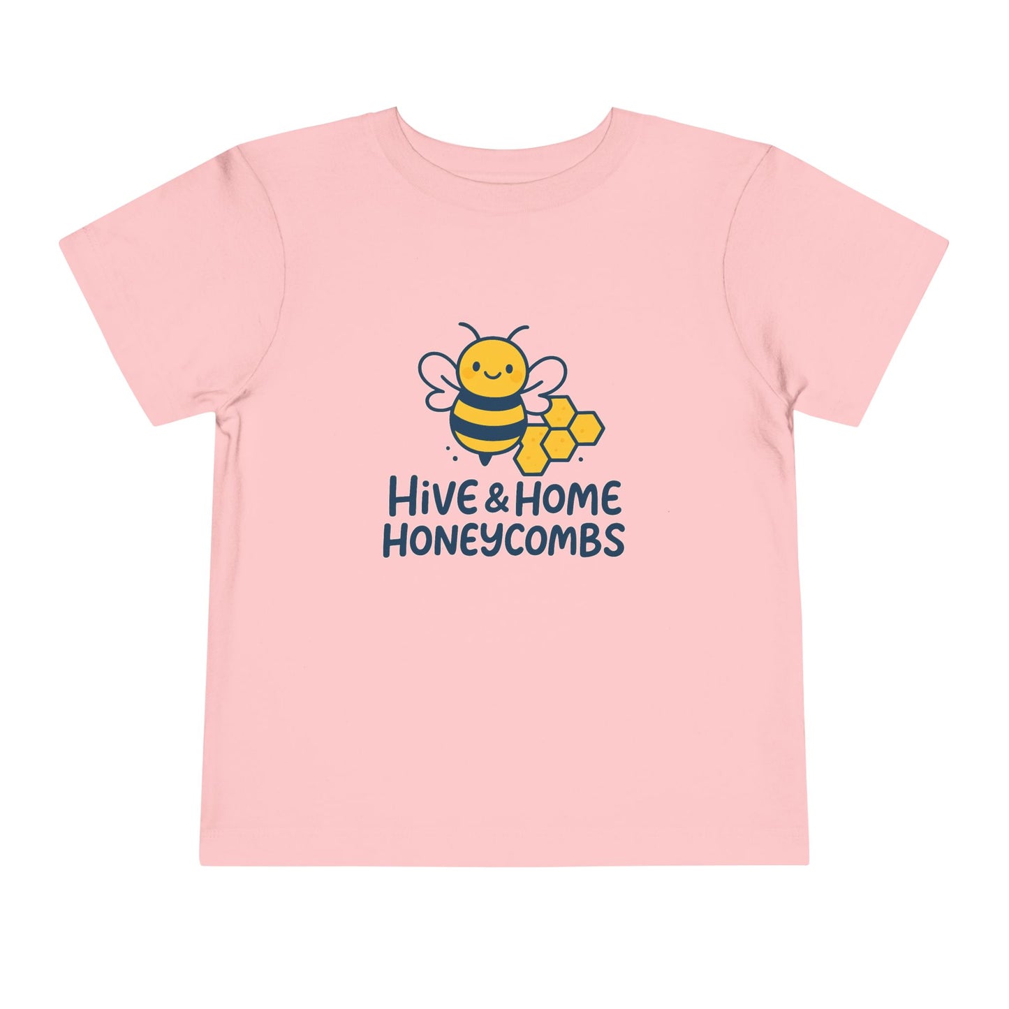 Bee-Themed Toddler Tee, Cute Toddler T-Shirt, Hive and Home Short Sleeve Shirt, Kids Summer Top, Birthday Gift for Little Ones