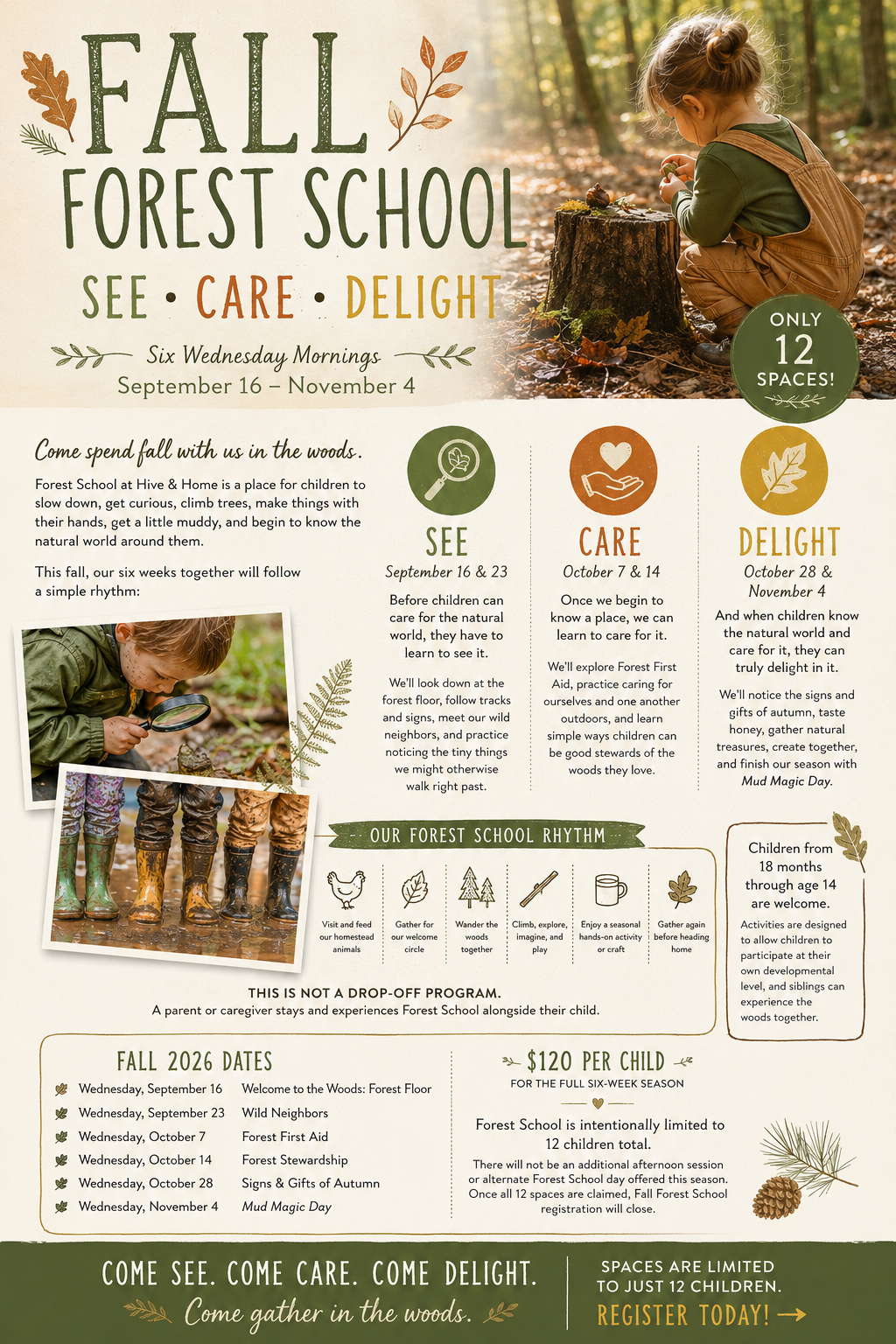 Fall Forest School: Tifton, GA