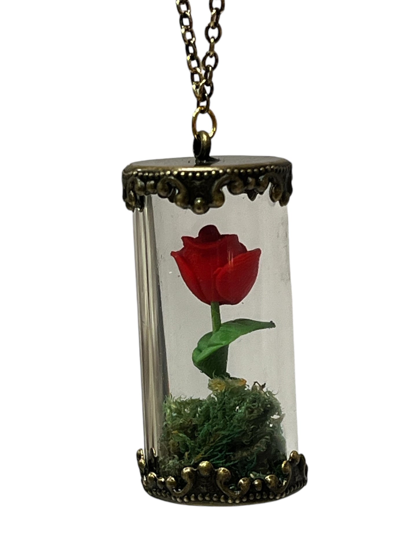 You Are Safe With Me Rose Necklace