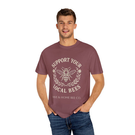 Bee Lover T-shirt - Support Local Apiaries and Farmers