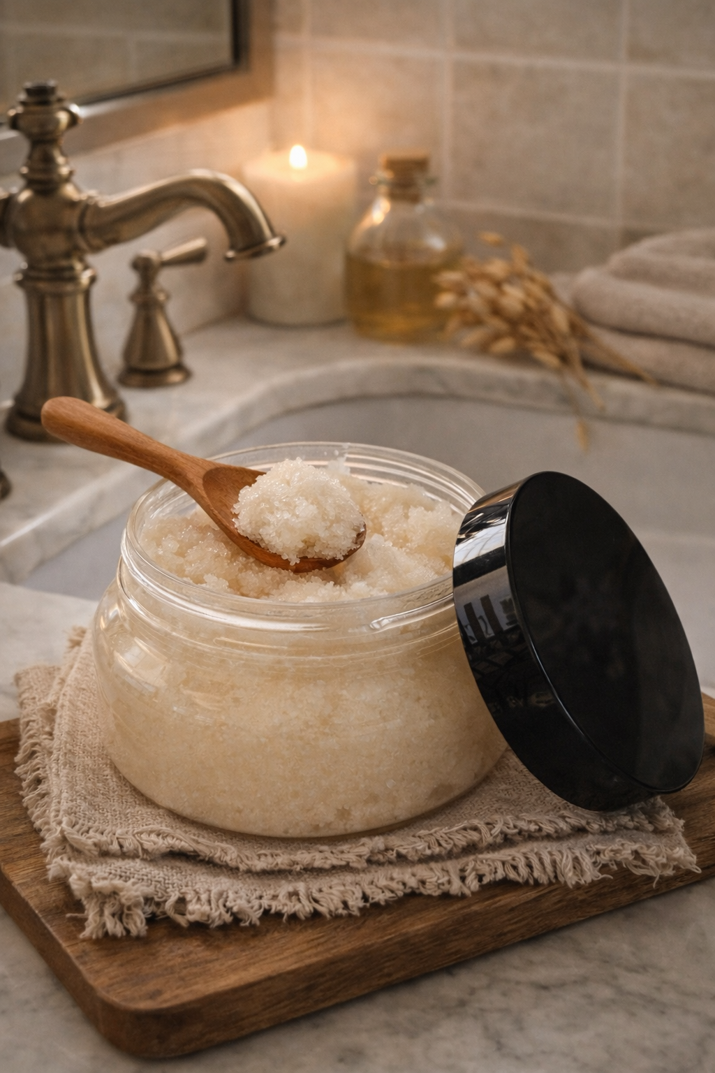 Honey Sugar Scrub-Handcrafted Exfoliating Body Scrub 5 oz.