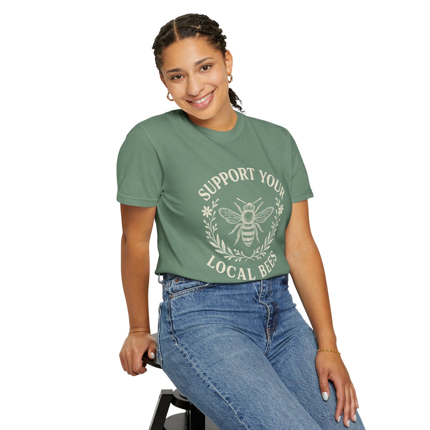 Bee Lover T-shirt - Support Local Apiaries and Farmers