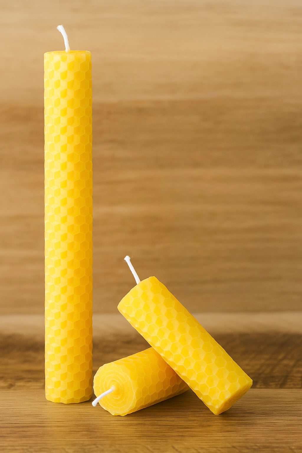 Hand-Rolled Beeswax Taper