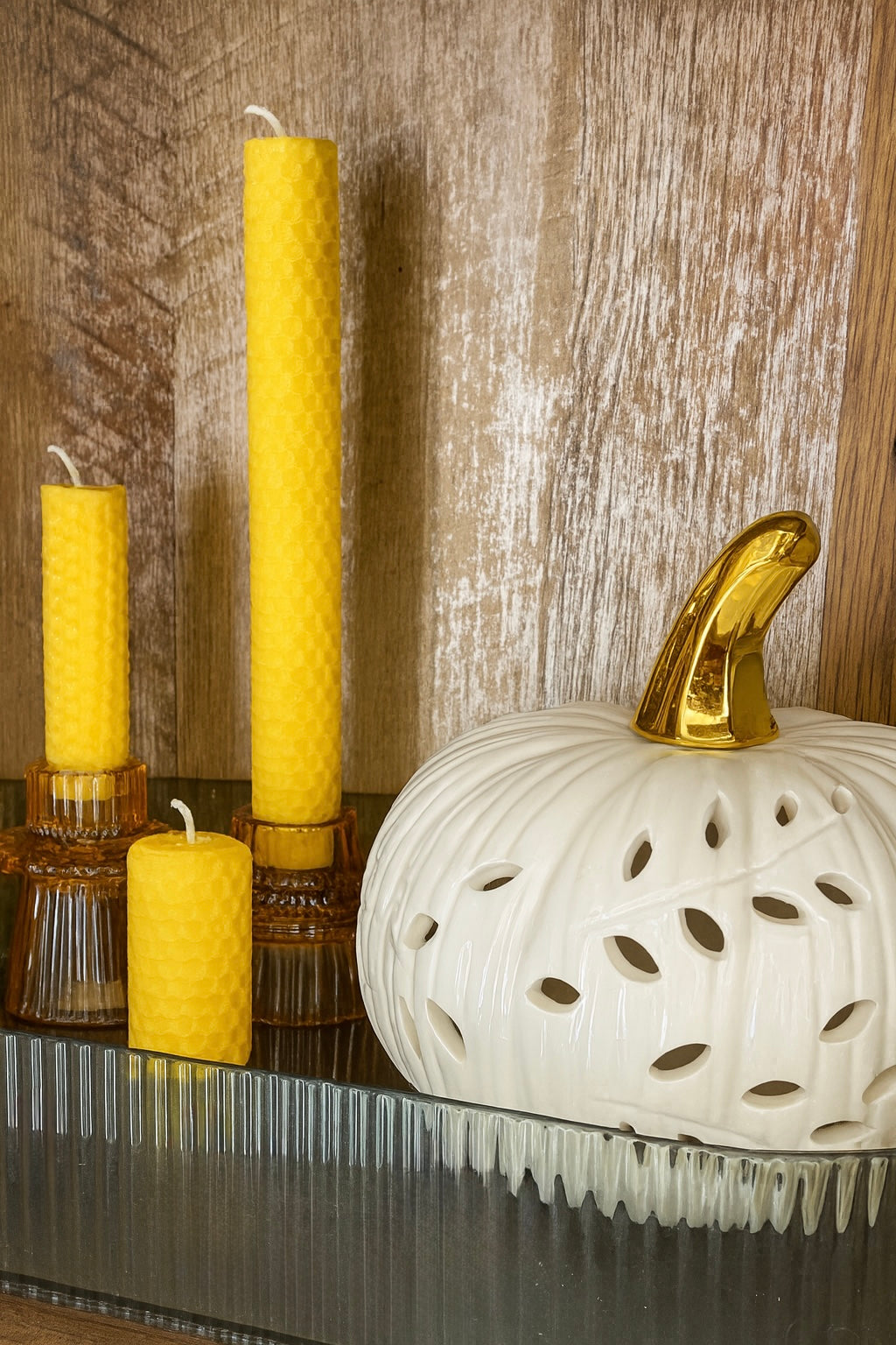 Hand-Rolled Beeswax Taper