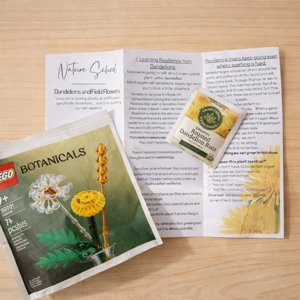 Dandelions and Field Flowers Lego Botanical Kit