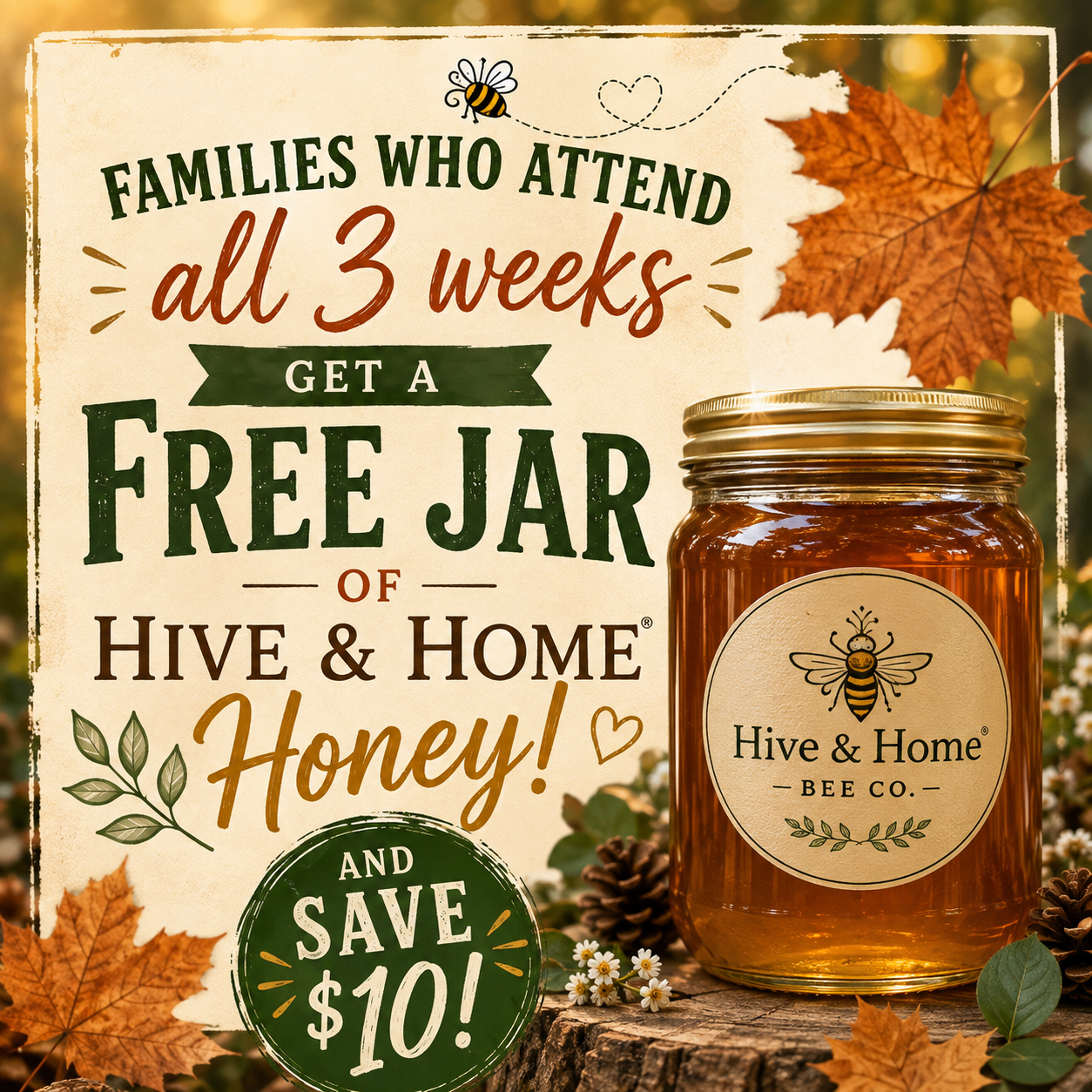 Fall Forest Days: A Hive & Home Experience to Gather, Create, and Savor